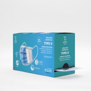 TYPE II Surgical Masks · Blue